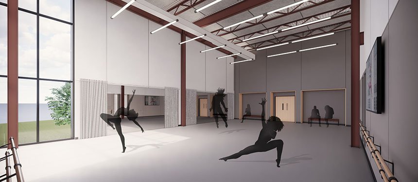 dance studio rendering