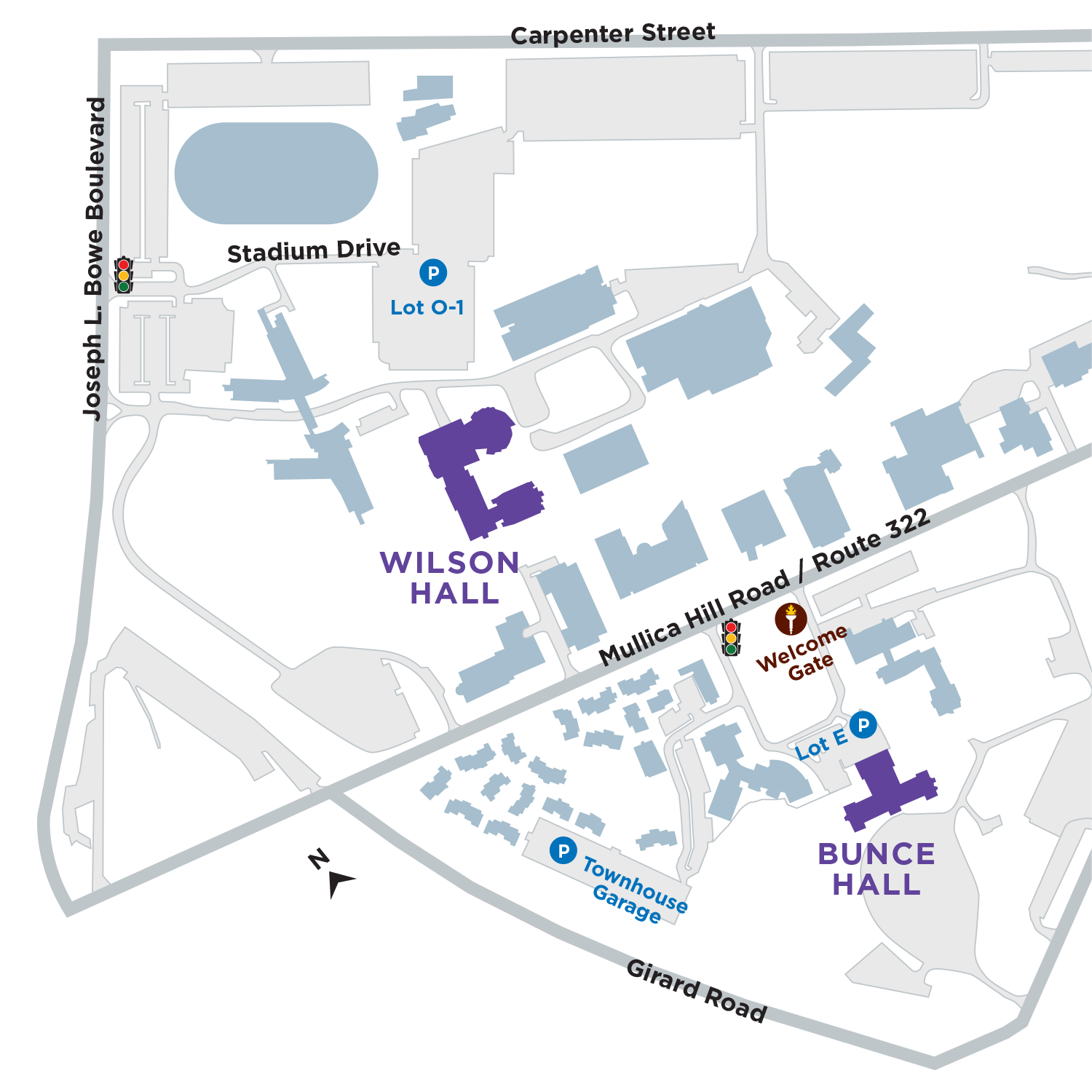 Rowan Campus Map 